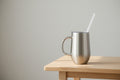 16oz. Big Stemmy Coffee Mug W/ Straw