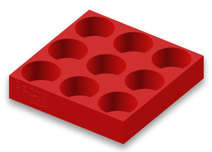 3D Printed Mixing Cup Holder - 9-Cup Holder