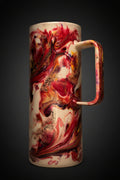 20oz Tumbler with Red and Gold Glitter